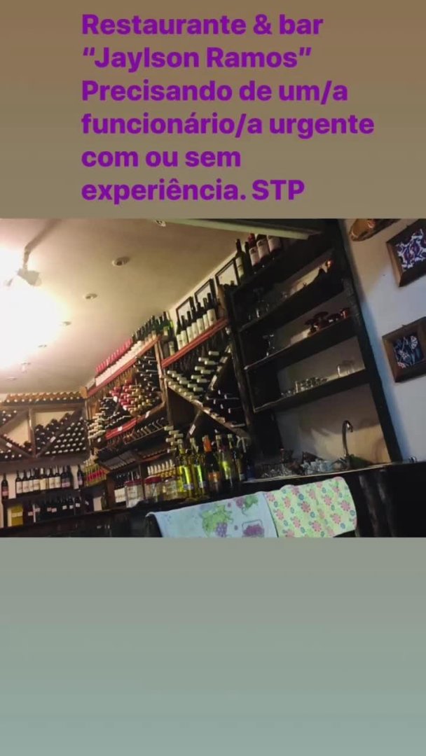 Vaga de Emprego Para Balconista de Bar