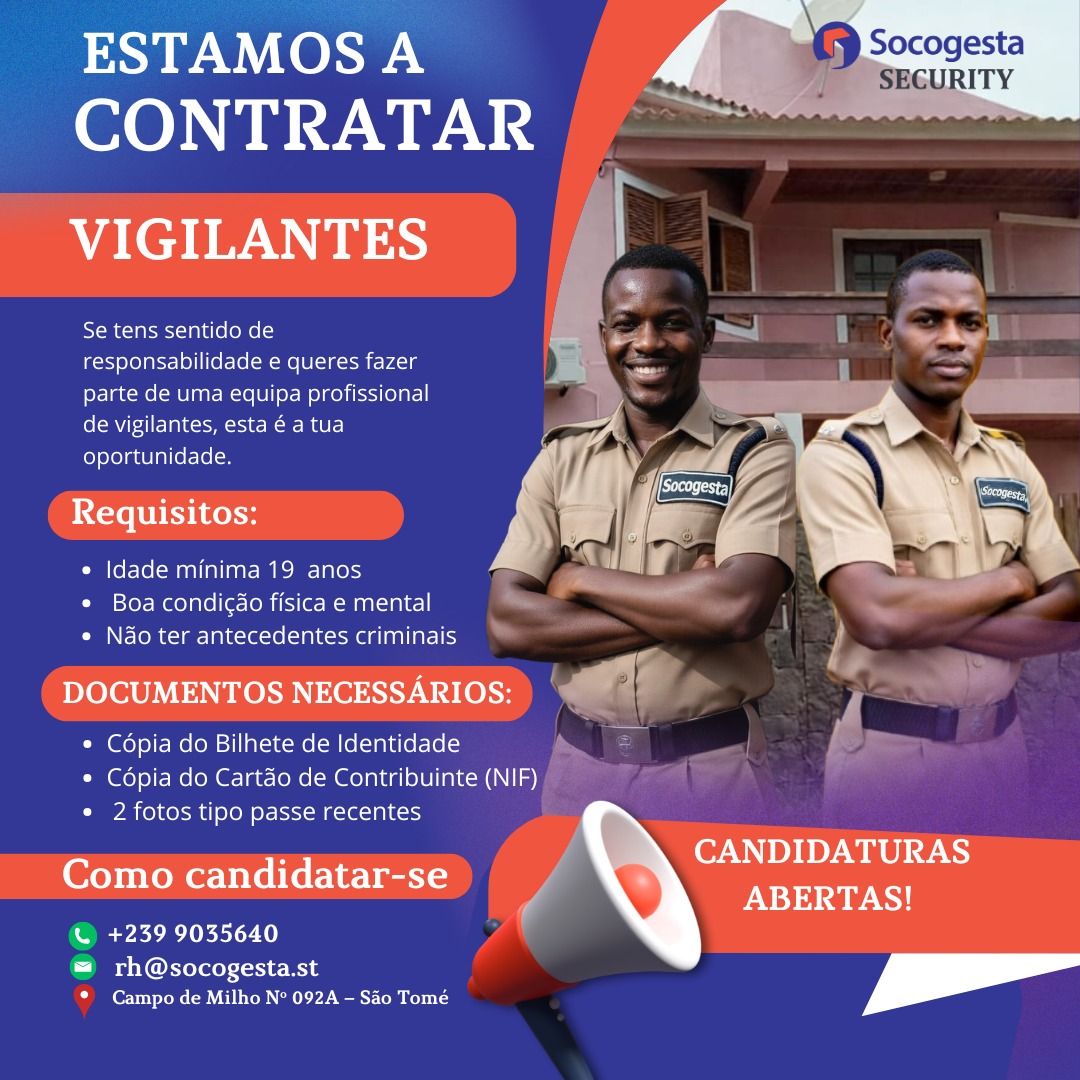 Vaga Para Segurança/Vigilante