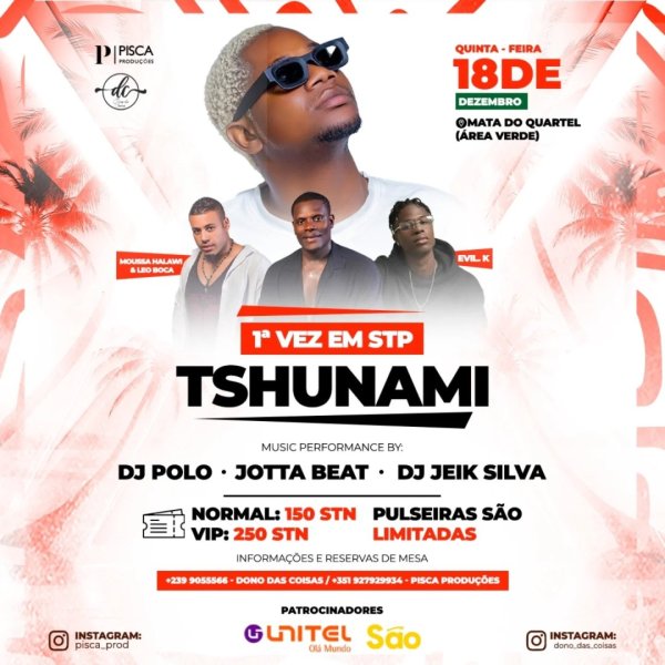 TSHUNAMI em São Tomé