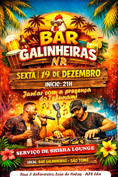 Jantar com a presença do Tshunami