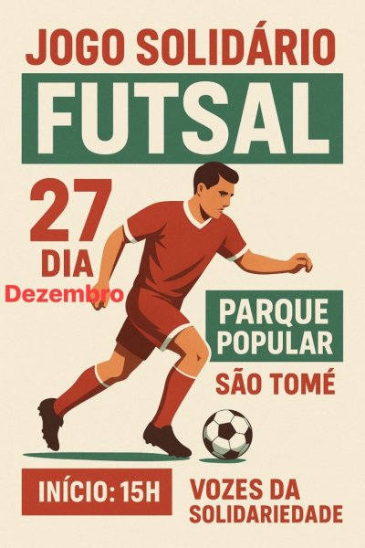 Jogo Solidário de Futsal - Vozes da Solidariedade