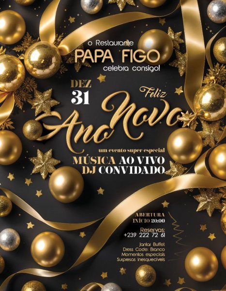 Réveillon de Gala - Restaurante Papa-Figo