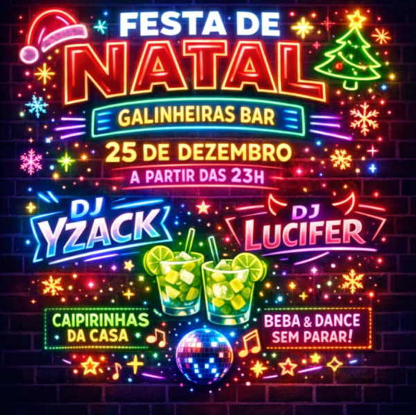Festa de Natal - Galinheiras Bar