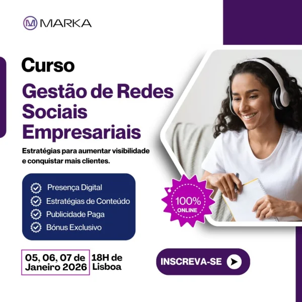 Inscrição Curso Prático de Gestão de Redes Sociais Empresariais – 2ª Edição